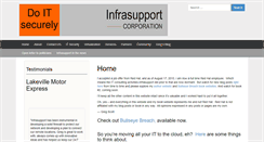 Desktop Screenshot of infrasupport.com