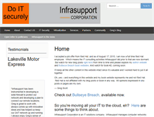 Tablet Screenshot of infrasupport.com